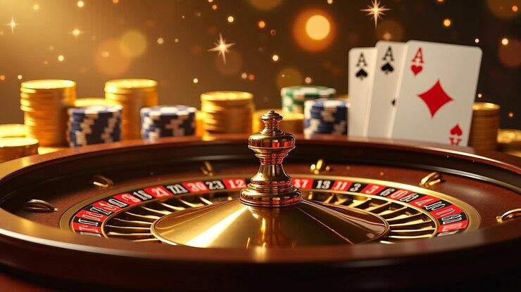 Live American Roulette table with HD camera feed on mobile phone